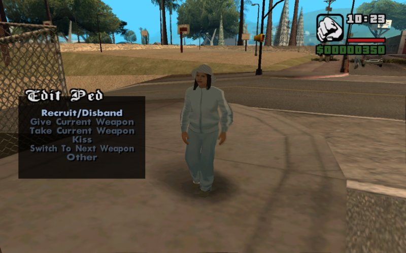 Gta San Andreas Manage Peds Ped Configuration Menu Mod Gtainside